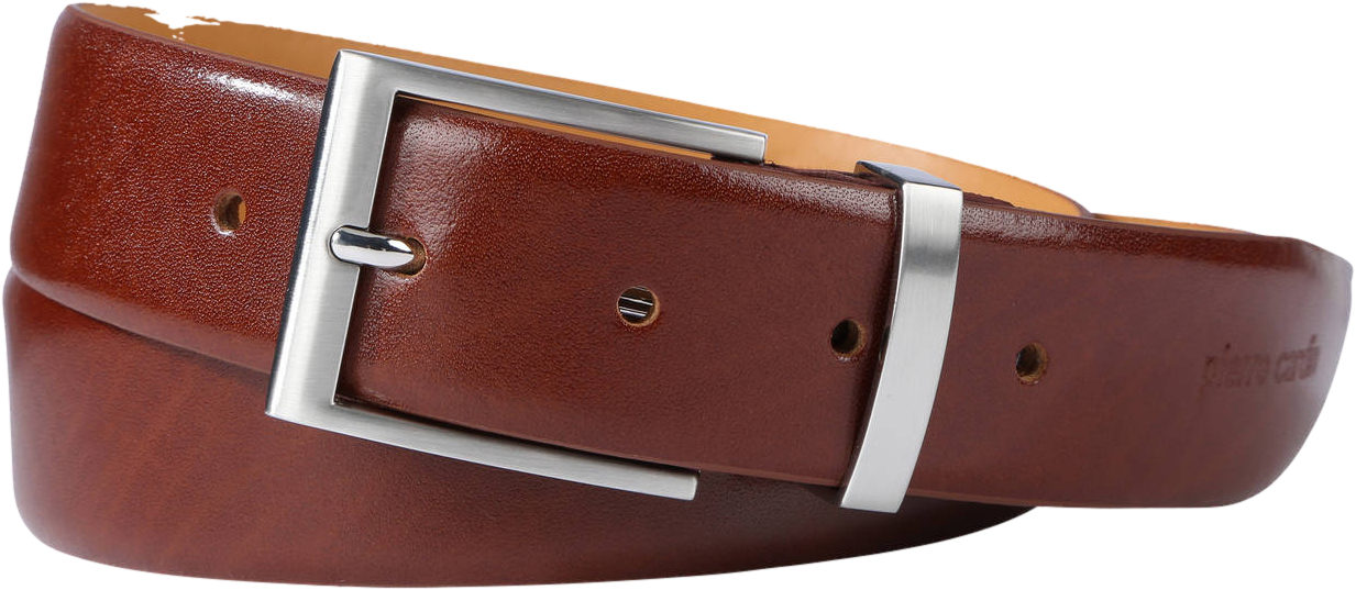 Camp David Herren Gürtel Leder Cognac - Business Gürtel Mit Logo Prägung 100cm